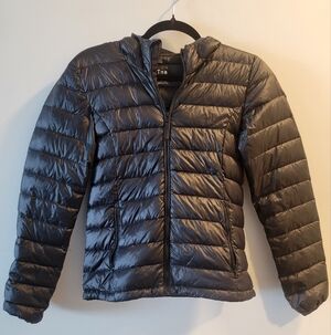 Aritzia TNA Black Botanie Goose Down Bubble Jacket